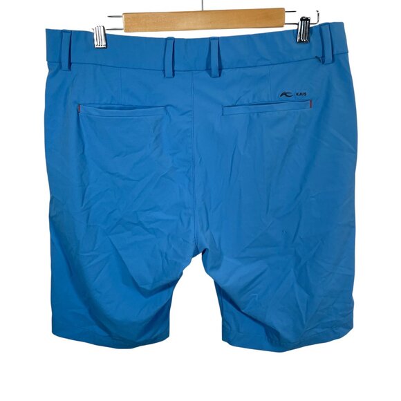 KJUS Iver Shorts Mens Size 36 Regular Fit Blue Performance Stretch Golf Pockets - Picture 8 of 8